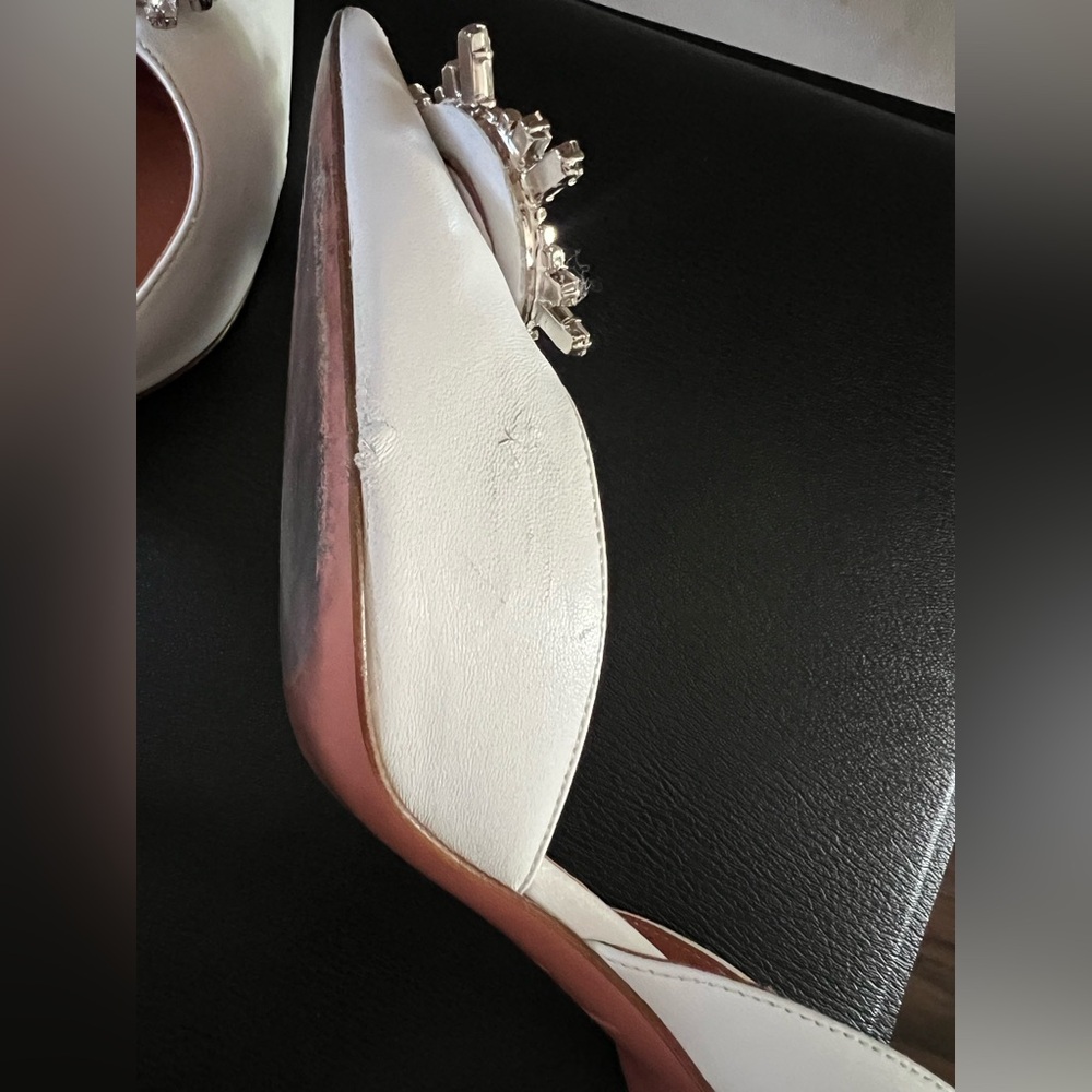 Amina Muaddi
Begum Glass Pointed Toe Slingback Pump (Women) - Picture 8 of 11